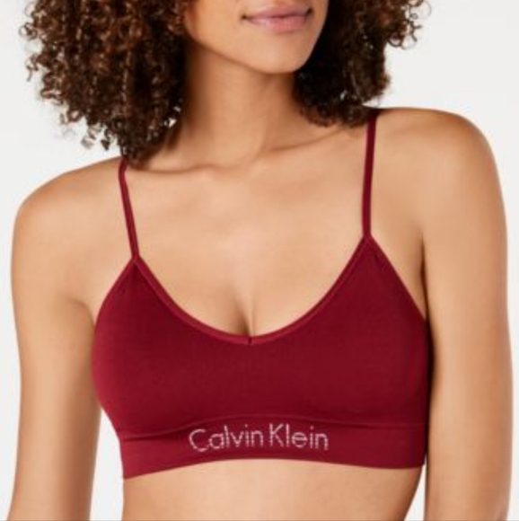 Calvin Klein Deep Red Bralette - Picture 1 of 4